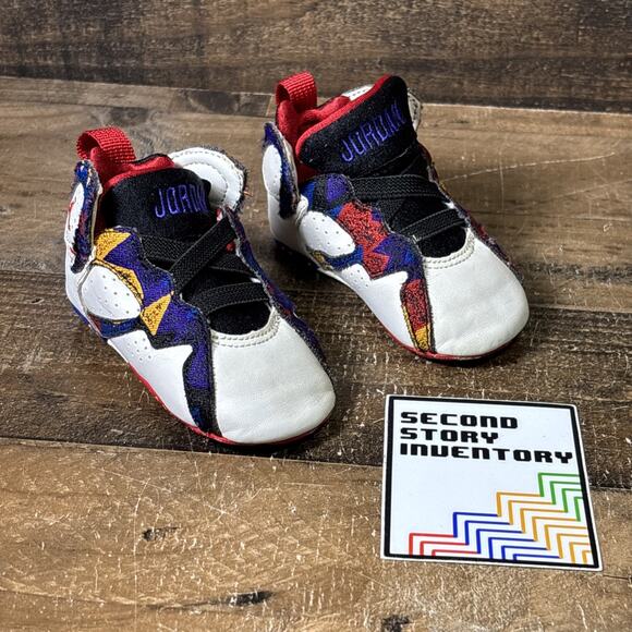 Air Jordan 7 Nothing But Net Size 3C 305076-142 Infant Crib Baby Shoe - Picture 1 of 9